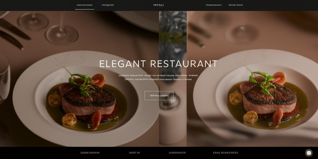 Fine Dining Restaurant - An elegant website for a Michelin-starred restaurant. by Tristen Jackson